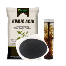 100% nature water soluble humic and fulvic acid fertilizer black brown powder